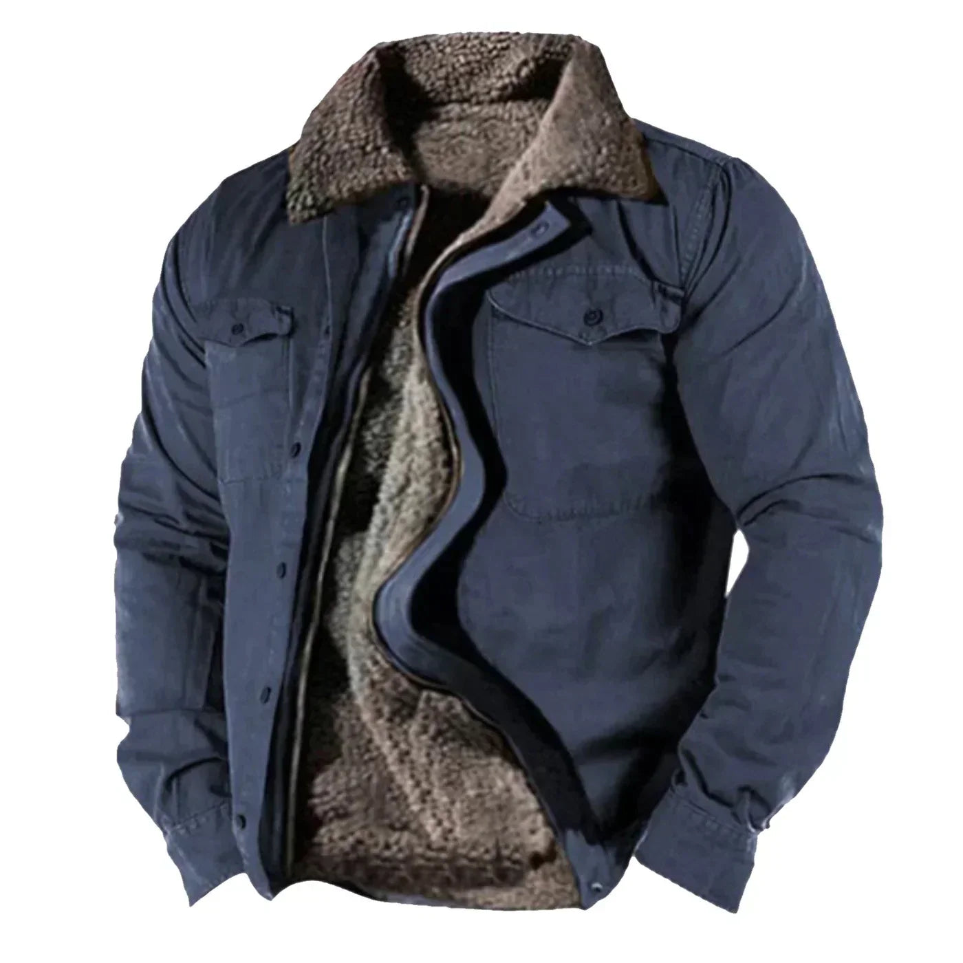 Arthur | Men's Sherpa Collar Shirt Jacket